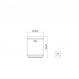 Lixeira Inox Tramontina Portofino com Acabamento Scotch Brite e Aro e Base em Polipropileno 07 L